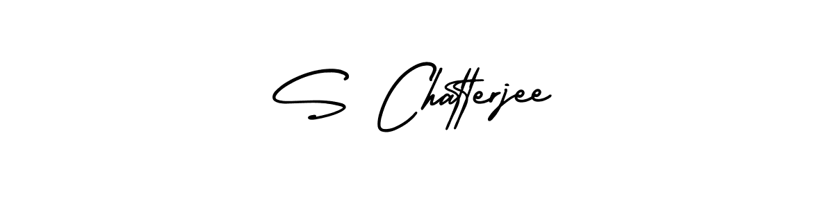 S Chatterjee stylish signature style. Best Handwritten Sign (AmerikaSignatureDemo-Regular) for my name. Handwritten Signature Collection Ideas for my name S Chatterjee. S Chatterjee signature style 3 images and pictures png