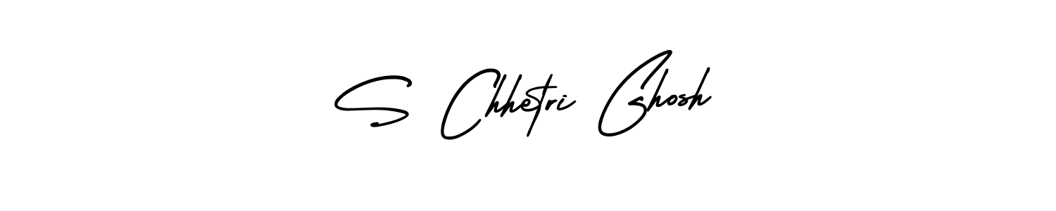 It looks lik you need a new signature style for name S Chhetri Ghosh. Design unique handwritten (AmerikaSignatureDemo-Regular) signature with our free signature maker in just a few clicks. S Chhetri Ghosh signature style 3 images and pictures png