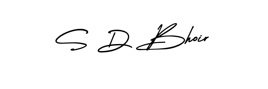 Also we have S D Bhoir name is the best signature style. Create professional handwritten signature collection using AmerikaSignatureDemo-Regular autograph style. S D Bhoir signature style 3 images and pictures png