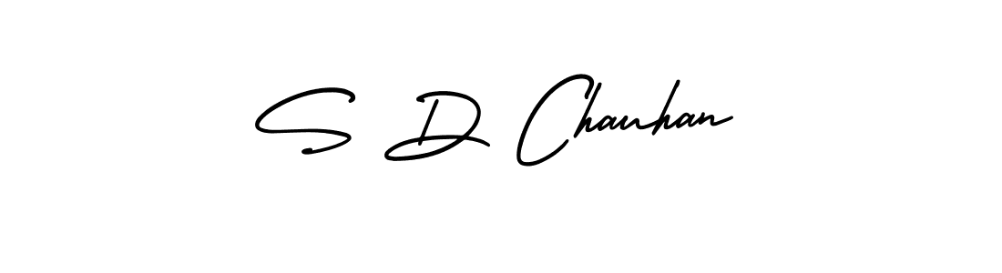 Create a beautiful signature design for name S D Chauhan. With this signature (AmerikaSignatureDemo-Regular) fonts, you can make a handwritten signature for free. S D Chauhan signature style 3 images and pictures png