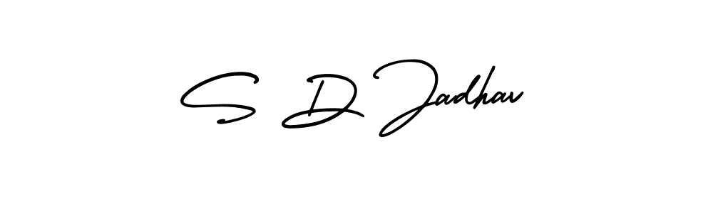 How to make S D Jadhav signature? AmerikaSignatureDemo-Regular is a professional autograph style. Create handwritten signature for S D Jadhav name. S D Jadhav signature style 3 images and pictures png