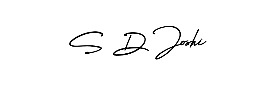 Make a beautiful signature design for name S D Joshi. With this signature (AmerikaSignatureDemo-Regular) style, you can create a handwritten signature for free. S D Joshi signature style 3 images and pictures png