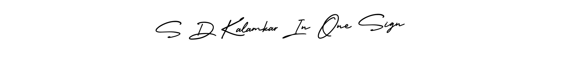 S D Kalamkar In One Sign stylish signature style. Best Handwritten Sign (AmerikaSignatureDemo-Regular) for my name. Handwritten Signature Collection Ideas for my name S D Kalamkar In One Sign. S D Kalamkar In One Sign signature style 3 images and pictures png