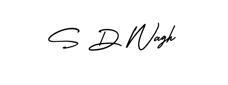 Design your own signature with our free online signature maker. With this signature software, you can create a handwritten (AmerikaSignatureDemo-Regular) signature for name S D Wagh. S D Wagh signature style 3 images and pictures png