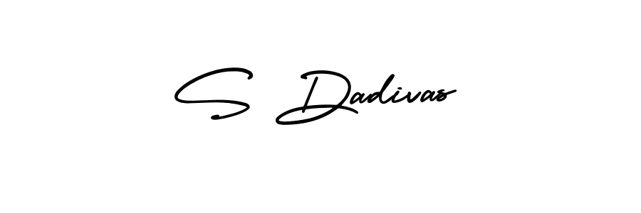 How to make S Dadivas signature? AmerikaSignatureDemo-Regular is a professional autograph style. Create handwritten signature for S Dadivas name. S Dadivas signature style 3 images and pictures png