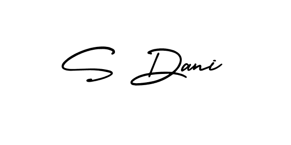 Make a beautiful signature design for name S Dani. With this signature (AmerikaSignatureDemo-Regular) style, you can create a handwritten signature for free. S Dani signature style 3 images and pictures png