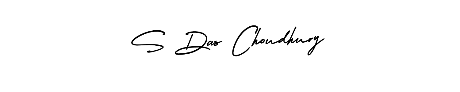 Use a signature maker to create a handwritten signature online. With this signature software, you can design (AmerikaSignatureDemo-Regular) your own signature for name S Das Choudhury. S Das Choudhury signature style 3 images and pictures png