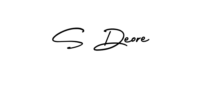 This is the best signature style for the S Deore name. Also you like these signature font (AmerikaSignatureDemo-Regular). Mix name signature. S Deore signature style 3 images and pictures png