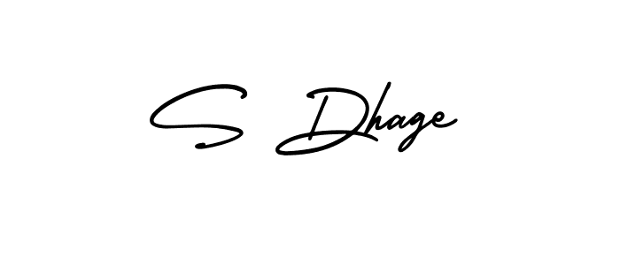 It looks lik you need a new signature style for name S Dhage. Design unique handwritten (AmerikaSignatureDemo-Regular) signature with our free signature maker in just a few clicks. S Dhage signature style 3 images and pictures png