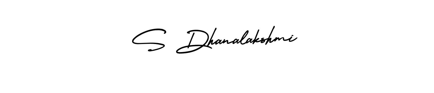 How to make S Dhanalakshmi signature? AmerikaSignatureDemo-Regular is a professional autograph style. Create handwritten signature for S Dhanalakshmi name. S Dhanalakshmi signature style 3 images and pictures png