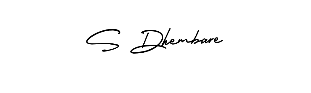 How to Draw S Dhembare signature style? AmerikaSignatureDemo-Regular is a latest design signature styles for name S Dhembare. S Dhembare signature style 3 images and pictures png