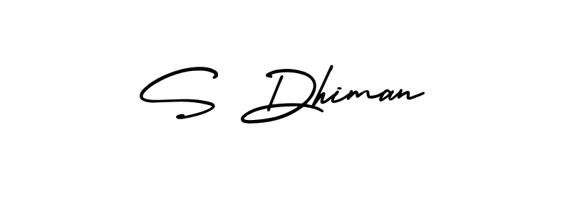 if you are searching for the best signature style for your name S Dhiman. so please give up your signature search. here we have designed multiple signature styles  using AmerikaSignatureDemo-Regular. S Dhiman signature style 3 images and pictures png