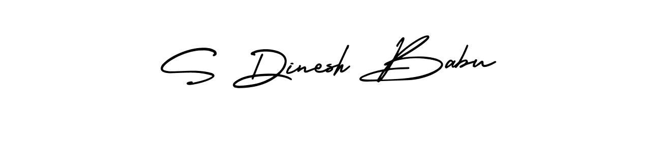 Similarly AmerikaSignatureDemo-Regular is the best handwritten signature design. Signature creator online .You can use it as an online autograph creator for name S Dinesh Babu. S Dinesh Babu signature style 3 images and pictures png