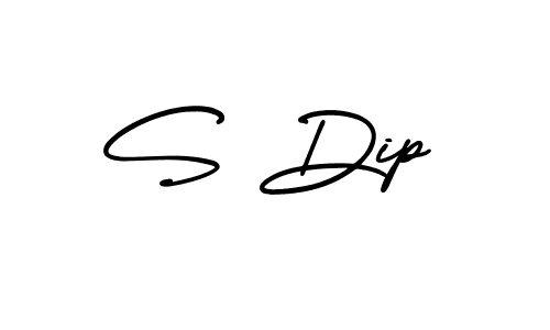 How to Draw S Dip signature style? AmerikaSignatureDemo-Regular is a latest design signature styles for name S Dip. S Dip signature style 3 images and pictures png