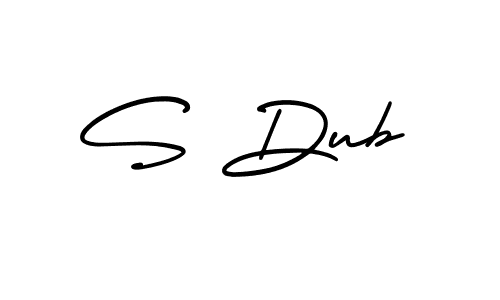 Make a beautiful signature design for name S Dub. With this signature (AmerikaSignatureDemo-Regular) style, you can create a handwritten signature for free. S Dub signature style 3 images and pictures png