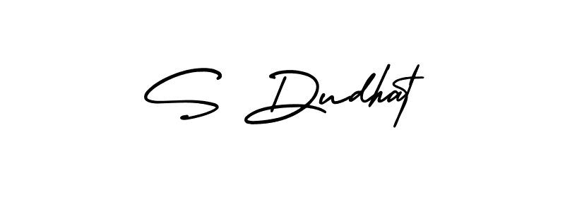 AmerikaSignatureDemo-Regular is a professional signature style that is perfect for those who want to add a touch of class to their signature. It is also a great choice for those who want to make their signature more unique. Get S Dudhat name to fancy signature for free. S Dudhat signature style 3 images and pictures png