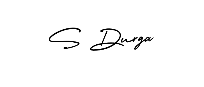 How to make S Durga name signature. Use AmerikaSignatureDemo-Regular style for creating short signs online. This is the latest handwritten sign. S Durga signature style 3 images and pictures png