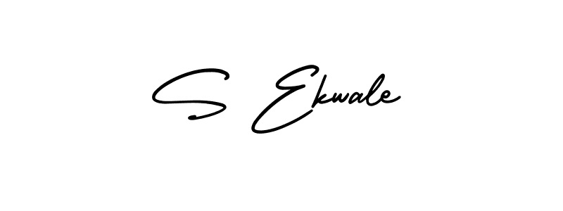 How to make S Ekwale signature? AmerikaSignatureDemo-Regular is a professional autograph style. Create handwritten signature for S Ekwale name. S Ekwale signature style 3 images and pictures png