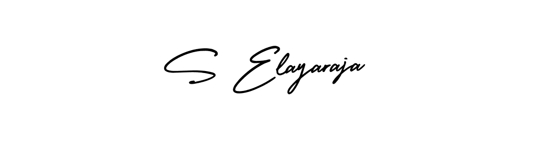 The best way (AmerikaSignatureDemo-Regular) to make a short signature is to pick only two or three words in your name. The name S Elayaraja include a total of six letters. For converting this name. S Elayaraja signature style 3 images and pictures png