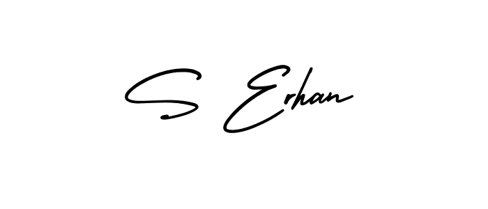 Also we have S Erhan name is the best signature style. Create professional handwritten signature collection using AmerikaSignatureDemo-Regular autograph style. S Erhan signature style 3 images and pictures png