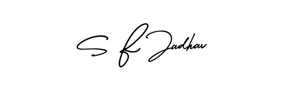 This is the best signature style for the S F Jadhav name. Also you like these signature font (AmerikaSignatureDemo-Regular). Mix name signature. S F Jadhav signature style 3 images and pictures png