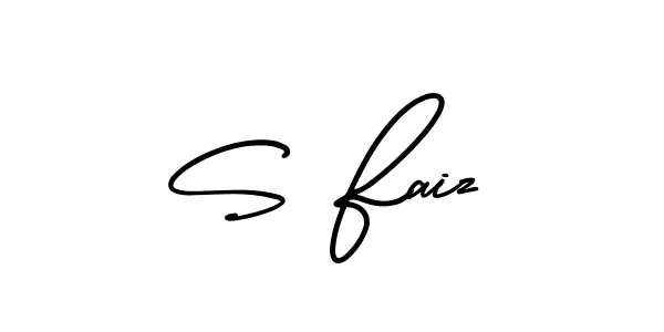 Also we have S Faiz name is the best signature style. Create professional handwritten signature collection using AmerikaSignatureDemo-Regular autograph style. S Faiz signature style 3 images and pictures png