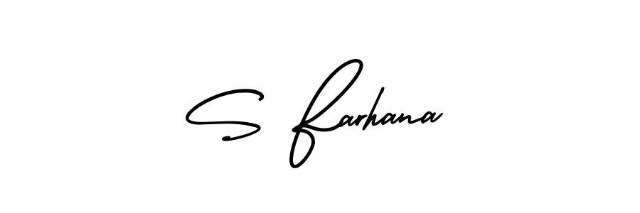 You can use this online signature creator to create a handwritten signature for the name S Farhana. This is the best online autograph maker. S Farhana signature style 3 images and pictures png