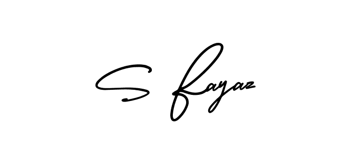 Best and Professional Signature Style for S Fayaz. AmerikaSignatureDemo-Regular Best Signature Style Collection. S Fayaz signature style 3 images and pictures png