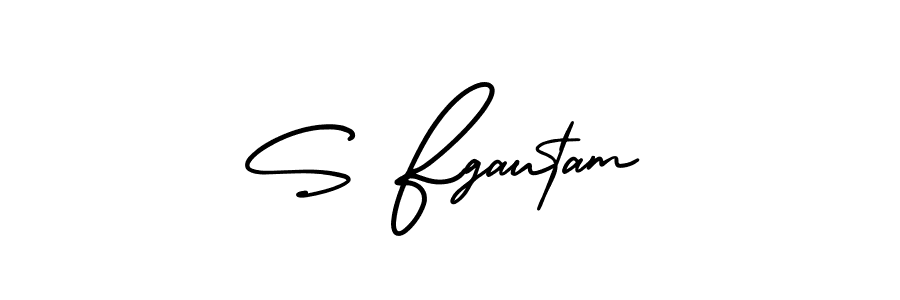 Make a beautiful signature design for name S Fgautam. Use this online signature maker to create a handwritten signature for free. S Fgautam signature style 3 images and pictures png