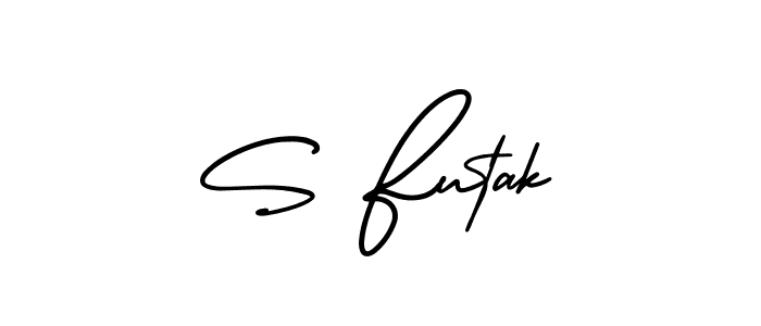 How to make S Futak signature? AmerikaSignatureDemo-Regular is a professional autograph style. Create handwritten signature for S Futak name. S Futak signature style 3 images and pictures png