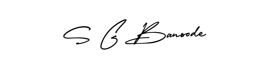 Also we have S G Bansode name is the best signature style. Create professional handwritten signature collection using AmerikaSignatureDemo-Regular autograph style. S G Bansode signature style 3 images and pictures png