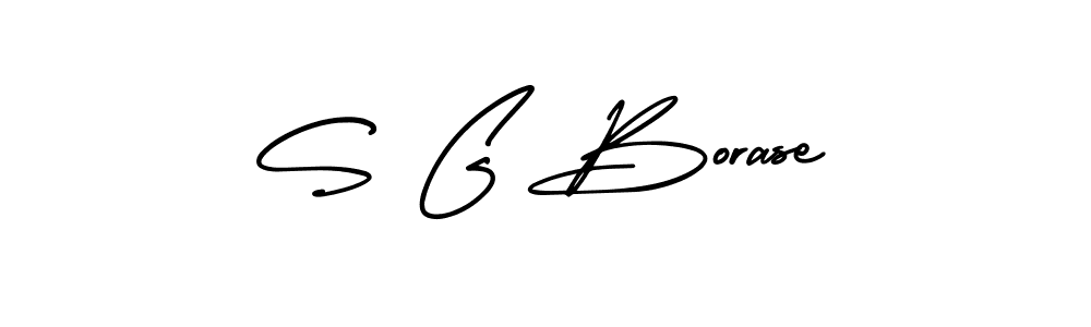 How to make S G Borase signature? AmerikaSignatureDemo-Regular is a professional autograph style. Create handwritten signature for S G Borase name. S G Borase signature style 3 images and pictures png