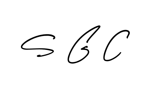 You should practise on your own different ways (AmerikaSignatureDemo-Regular) to write your name (S G C) in signature. don't let someone else do it for you. S G C signature style 3 images and pictures png