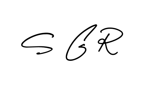 You should practise on your own different ways (AmerikaSignatureDemo-Regular) to write your name (S G R) in signature. don't let someone else do it for you. S G R signature style 3 images and pictures png