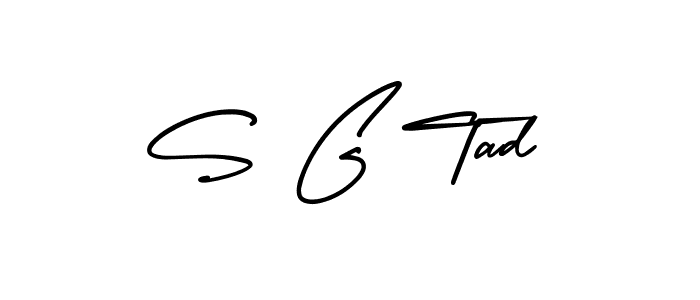 Also we have S G Tad name is the best signature style. Create professional handwritten signature collection using AmerikaSignatureDemo-Regular autograph style. S G Tad signature style 3 images and pictures png