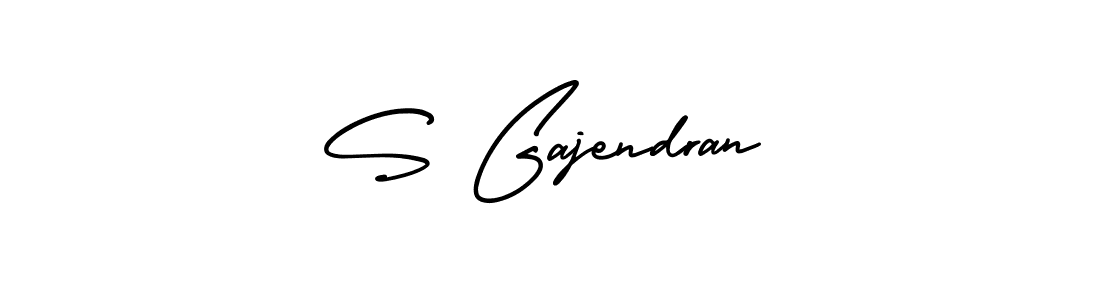 if you are searching for the best signature style for your name S Gajendran. so please give up your signature search. here we have designed multiple signature styles  using AmerikaSignatureDemo-Regular. S Gajendran signature style 3 images and pictures png