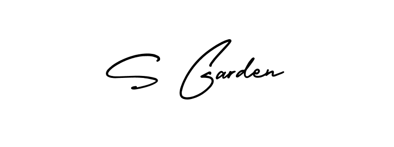 Create a beautiful signature design for name S Garden. With this signature (AmerikaSignatureDemo-Regular) fonts, you can make a handwritten signature for free. S Garden signature style 3 images and pictures png
