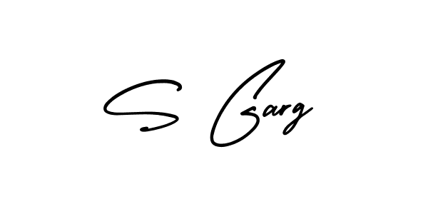 How to make S Garg name signature. Use AmerikaSignatureDemo-Regular style for creating short signs online. This is the latest handwritten sign. S Garg signature style 3 images and pictures png