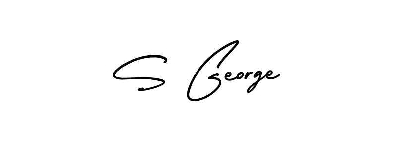 How to make S George signature? AmerikaSignatureDemo-Regular is a professional autograph style. Create handwritten signature for S George name. S George signature style 3 images and pictures png