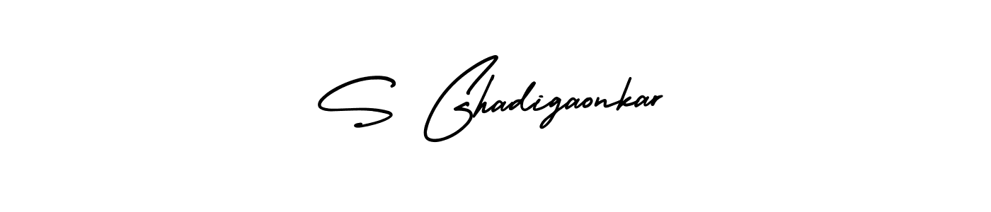 Best and Professional Signature Style for S Ghadigaonkar. AmerikaSignatureDemo-Regular Best Signature Style Collection. S Ghadigaonkar signature style 3 images and pictures png