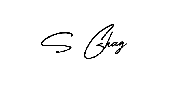 Similarly AmerikaSignatureDemo-Regular is the best handwritten signature design. Signature creator online .You can use it as an online autograph creator for name S Ghag. S Ghag signature style 3 images and pictures png