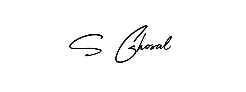 How to make S Ghosal signature? AmerikaSignatureDemo-Regular is a professional autograph style. Create handwritten signature for S Ghosal name. S Ghosal signature style 3 images and pictures png
