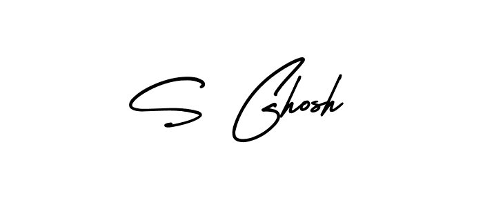 This is the best signature style for the S Ghosh name. Also you like these signature font (AmerikaSignatureDemo-Regular). Mix name signature. S Ghosh signature style 3 images and pictures png