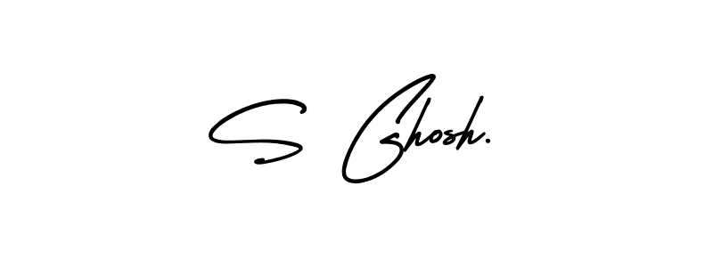 if you are searching for the best signature style for your name S Ghosh.. so please give up your signature search. here we have designed multiple signature styles  using AmerikaSignatureDemo-Regular. S Ghosh. signature style 3 images and pictures png