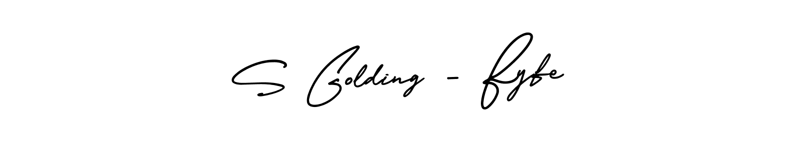 Use a signature maker to create a handwritten signature online. With this signature software, you can design (AmerikaSignatureDemo-Regular) your own signature for name S Golding - Fyfe. S Golding - Fyfe signature style 3 images and pictures png