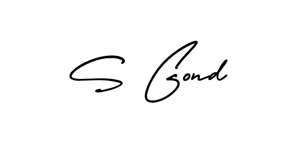 It looks lik you need a new signature style for name S Gond. Design unique handwritten (AmerikaSignatureDemo-Regular) signature with our free signature maker in just a few clicks. S Gond signature style 3 images and pictures png