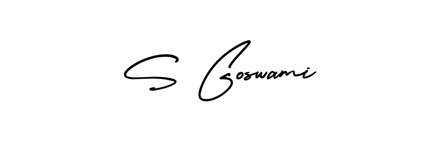 Make a beautiful signature design for name S Goswami. Use this online signature maker to create a handwritten signature for free. S Goswami signature style 3 images and pictures png