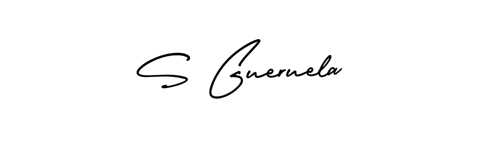 How to make S Gueruela signature? AmerikaSignatureDemo-Regular is a professional autograph style. Create handwritten signature for S Gueruela name. S Gueruela signature style 3 images and pictures png