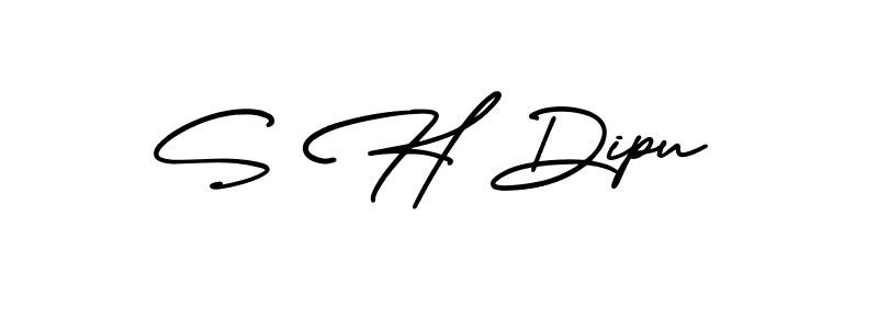 Make a beautiful signature design for name S H Dipu. Use this online signature maker to create a handwritten signature for free. S H Dipu signature style 3 images and pictures png