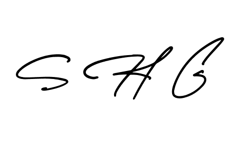 Best and Professional Signature Style for S H G. AmerikaSignatureDemo-Regular Best Signature Style Collection. S H G signature style 3 images and pictures png